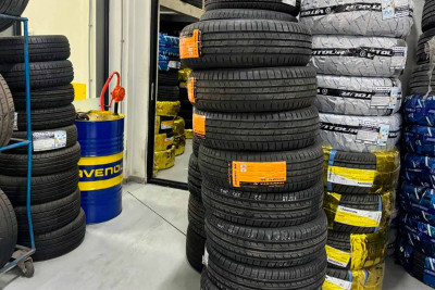 Nərimanovdakı təkər satışı məntəqəsində yanğın təhlükəsi var