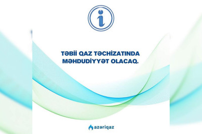 Binəqədidə qaz kəsiləcək
