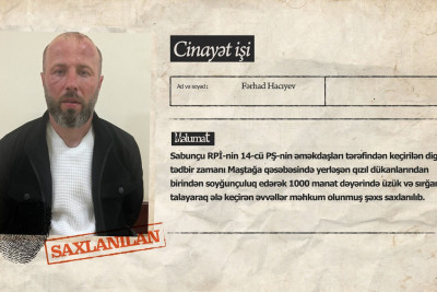 Maştağada qızıl dükanı talanıb