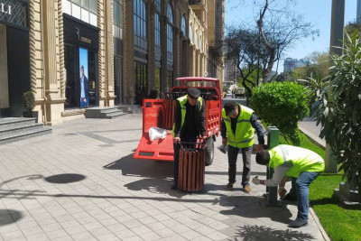 Nəsimi rayonunda abadlıq-quruculuq davam edir
