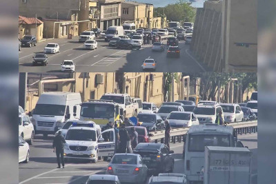 Səbail rayonunda avtoqəza baş verib