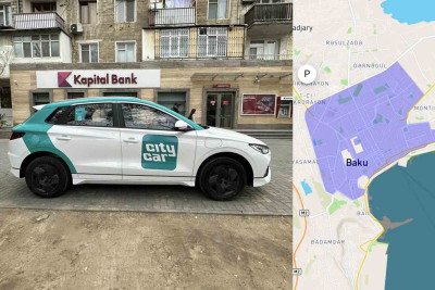 “Car Sharing” üçün avtomobillər Bakı küçələrində peyda olub
