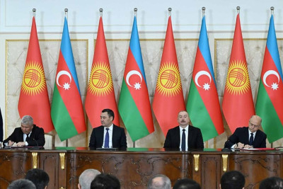 Qırğızıstanın prezidenti Bakıda səfərdədir