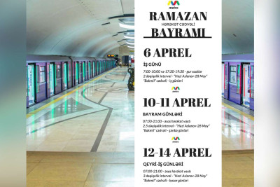 Bakı metrosu iş qrafikini dəyişir