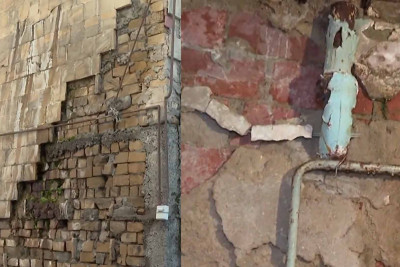 Yasamalda içməli su insanların başlarına tökülür