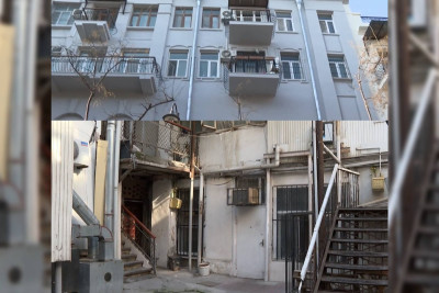 Bakının mərkəzində binaların fasadları təmir olunur, amma həyətləri yox