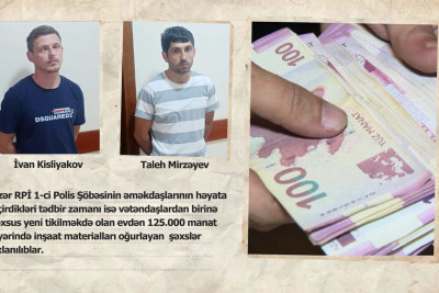 Xəzərdə evdən inşaat materialları oğurlanıb