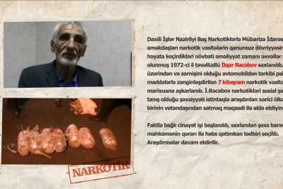 Bakıda narkokuryer tutulub