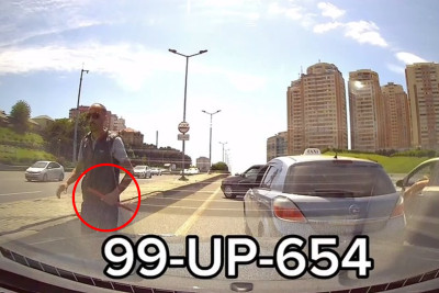 Bakı–Sumqayıt yolunda qadına hücüm edən şəxs saxlanılıb – VİDEO
