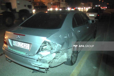 Sabunçu rayonunda 4 avtomobil zəncirvari qəzaya uğrayıb: xəsarət alan var