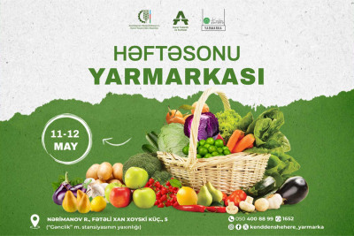 Paytaxtda “Kənddən Şəhərə” həftəsonu yarmarkası baş tutacaq