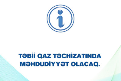 Sabunçunun bir hissəsində qazın verilişi dayandırılacaq