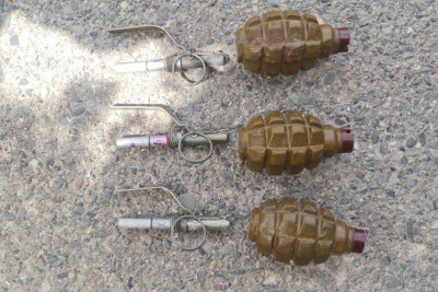 Nərimanovda döyüşə yararlı qumbara tapılıb