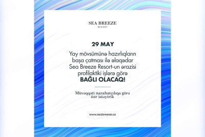 “Sea Breeze Resort”un ərazisinə giriş bağlı olacaq
