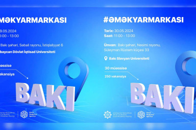 Bakıda 2 gün ard-arda əmək yarmarkası keçiriləcək