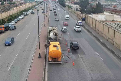 8 Noyabr prospektində hərəkət qismən məhdudlaşdırılıb