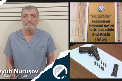 Binəqədidə silah alverçisi tutulub