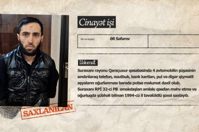 Qaraçuxurda silsilə oğurluqlar edən şəxs saxlanılıb