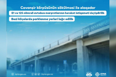 Avtobusların marşrutu dəyişdirildi: parklanmalar ləğv olundu