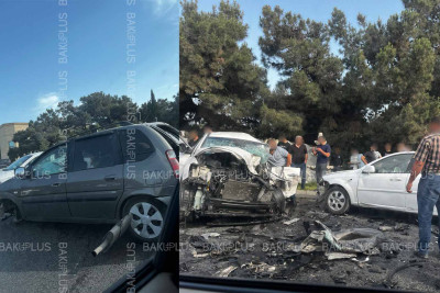 Mərdəkan körpüsünün yaxınlığındakı qəzanın təfərrüatları açıqlanıb – YENİLƏNİB