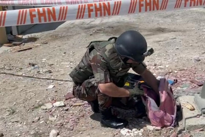 Sahildə hərbi sursat tapılıb