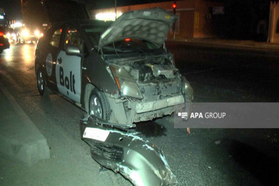 Balaxanı-Zabrat yolunda avtomobil sərnişin avtobusu ilə toqquşub