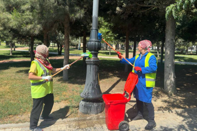 Nəsimi rayonunda abadlıq-təmizlik işləri görülüb