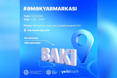 Yasamalda əmək yarmarkası baş tutacaq