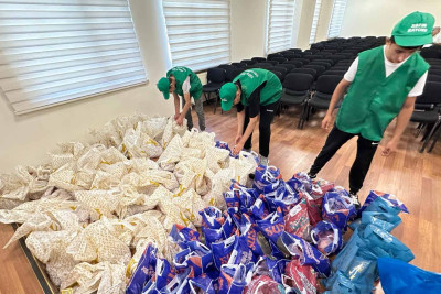 Xəzər rayonunda Qurban bayramı ilə əlaqədar sovqat paylanılıb