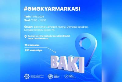 Binəqədi rayonunda əmək yarmarkası baş tutacaq