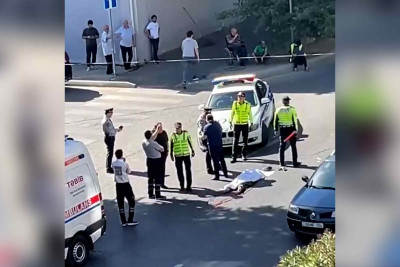 Yasamalda moped qadını vuraraq öldürüb - VİDEO