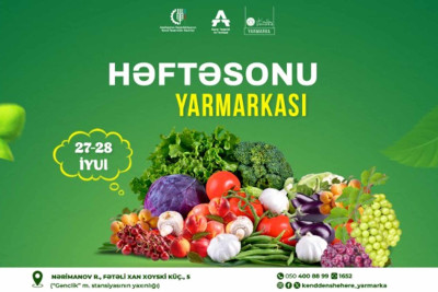 Paytaxtda növbəti dəfə “Kənddən Şəhərə” həftəsonu yarmarkası keçiriləcək