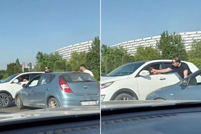 Heydər Əliyev prospektində avtoqəza baş verib – VİDEO