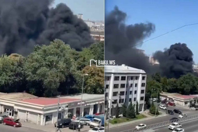 Ziya Bünyadov prospektində yanğın olub
