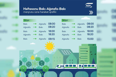 Bakı–Ağstafa–Bakı dəmir yolu reysində əlavələr edilib