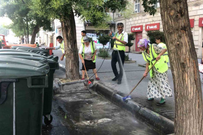 Nəsimi rayonunda kommunal xidmətlərin əməkdaşları iməcilik keçiriblər