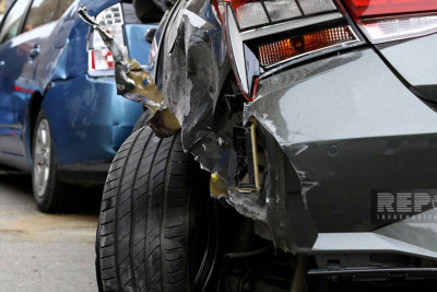 Xəzərdə 2 avtomobil toqquşub