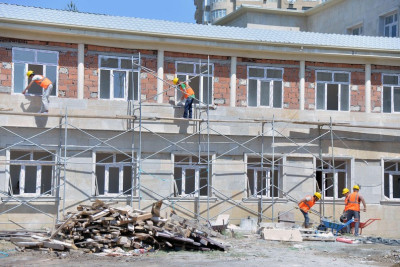 Masazırda yeni məktəb binası tikilir