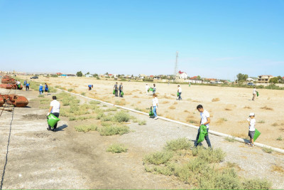 Hövsan sahili zibillikdən təmizlənib