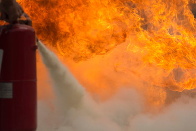 Bakıda saunada yanğın olub