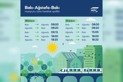 Bakı–Ağstafa–Bakı marşrutuna reyslər əlavə olunub