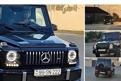 Türkanda “avtoş” “Gelandewagen”lə sərt manevrlər edib