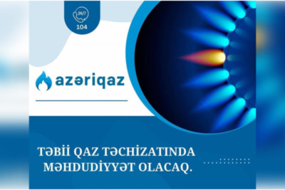 Bakının bir hissəsində qaz kəsilib