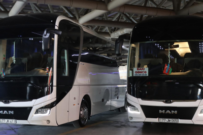 Bakı–Gəncə–Bakı istiqaməti üzrə yeni avtobuslar istismara verilib