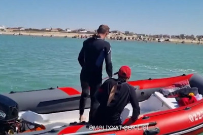 Pirşağıda batan gəncin axtarışları davam etdirilir