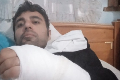 Bakının mərkəzində 3 velosipedçi rejissoru vurub qaçdı