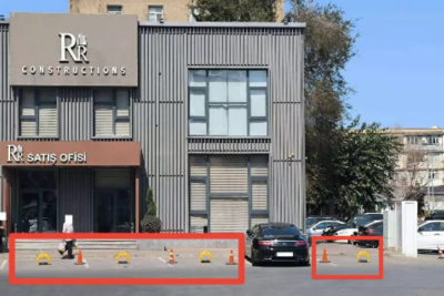 Bakıda tikinti şirkəti parkinq yerlərini “ələ keçirib”