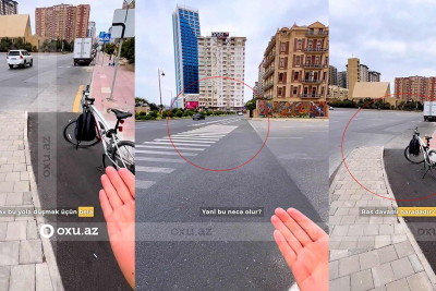 8 Noyabr prospektindəki velosiped zolağının yarımçıq qalmasının səbəbi açıqlanıb