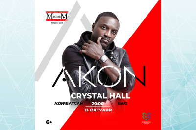 Dünyaca məşhur Akon “Crystal Hall” səhnəsində konsert verəcək