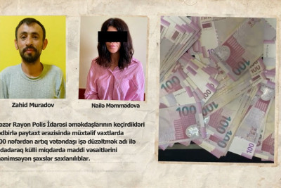 Dələduzluqda şübhəli bilinənlər saxlanılıblar